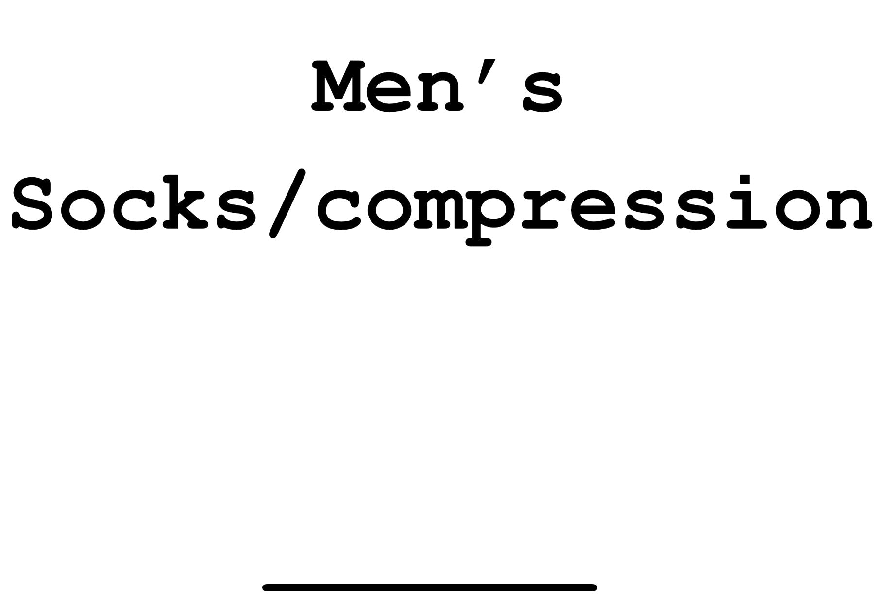 Men's Socks/ Compression