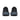 Men's Saucony Hurricane 25 (Clearance) Black Shadow - heel view
