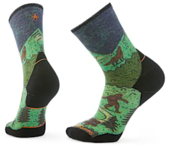 Smartwool Unisex Trail Run Targeted Cushion Print Crew Socks